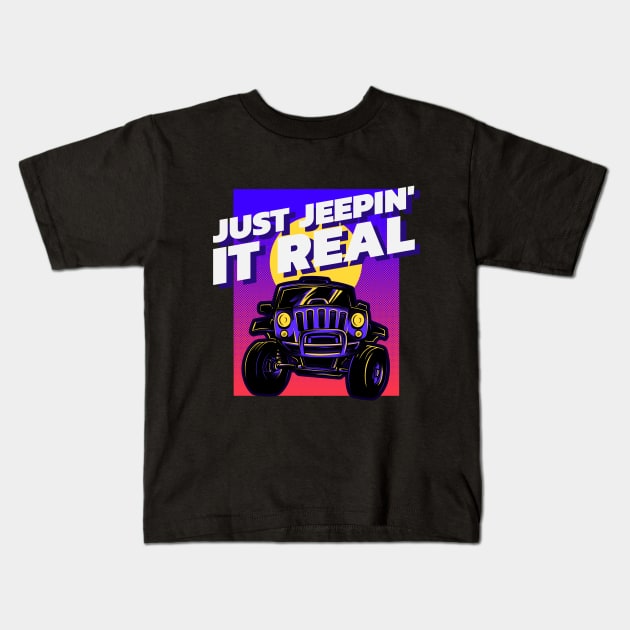 Just jeepin' it real Kids T-Shirt by mksjr